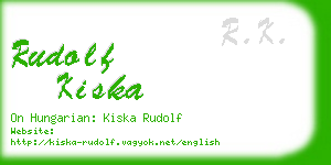 rudolf kiska business card